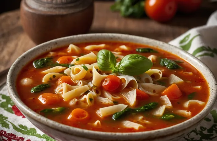Minestrone s parmazánom
